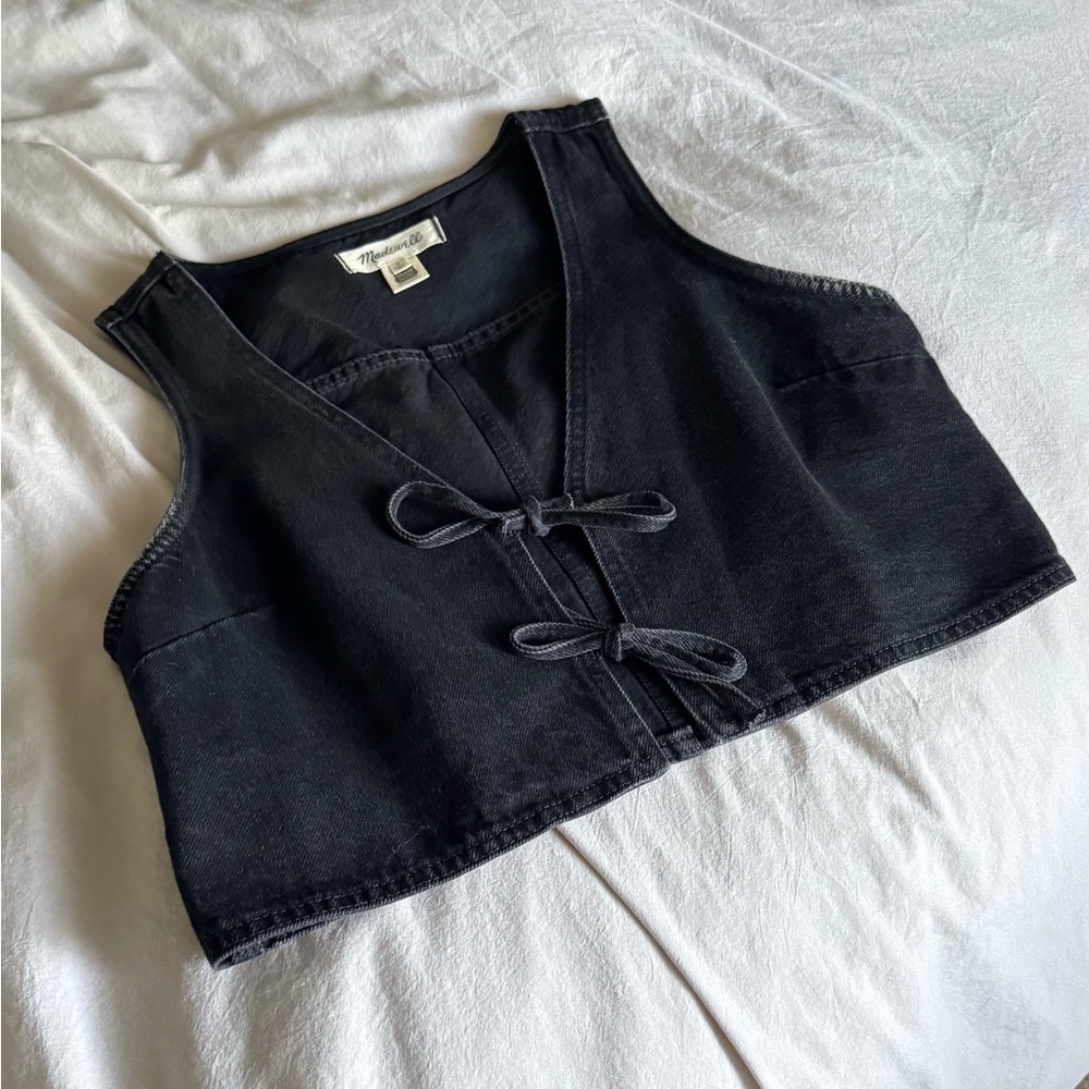 Madewell Black Cropped Tank Top